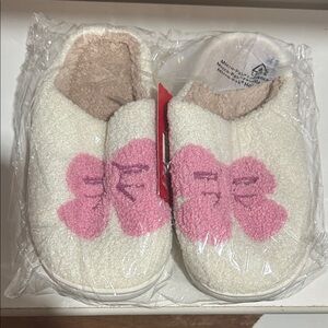 Ashland Kids Slippers with Pink Bow